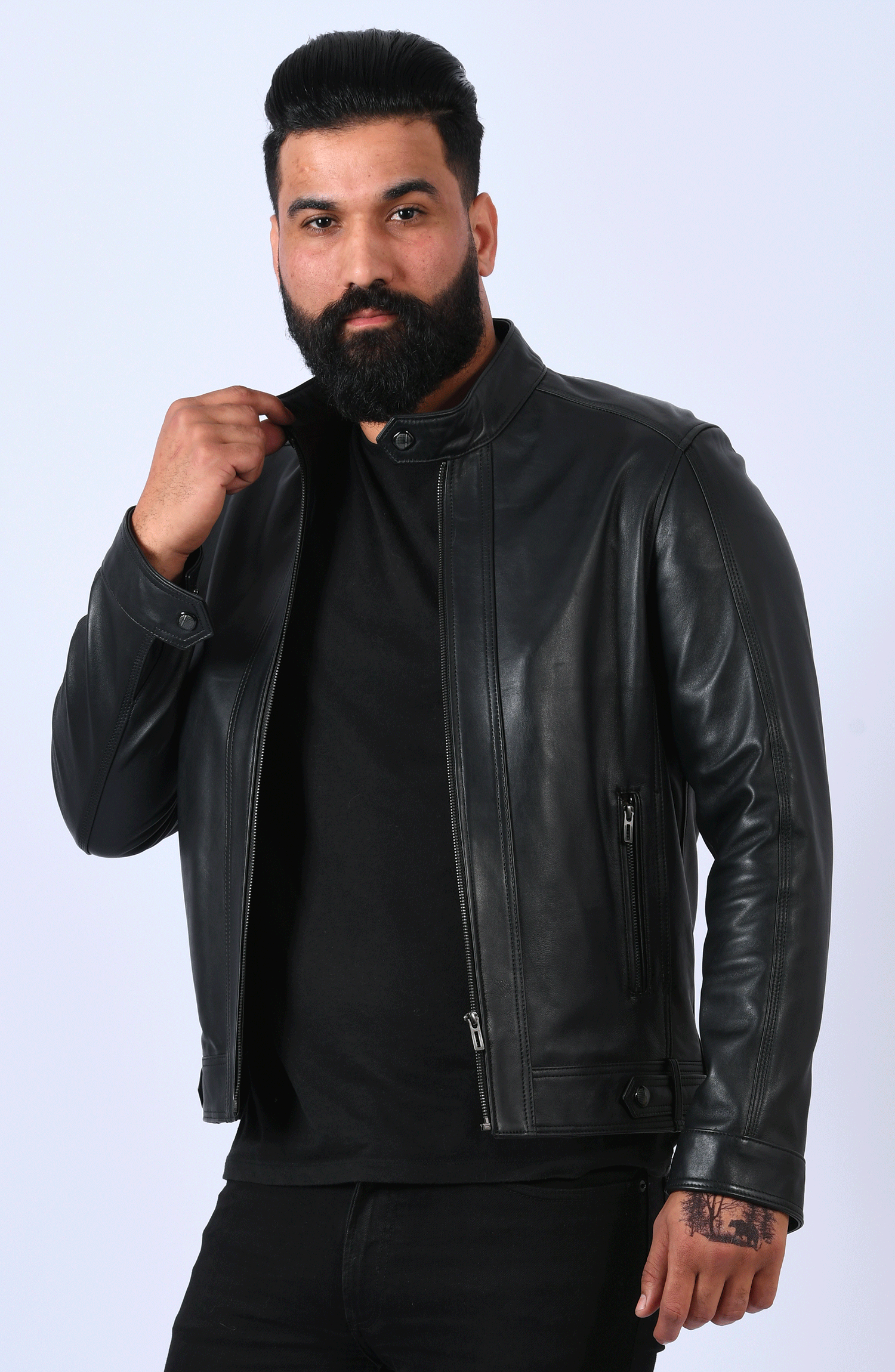 Blouson Motard en cuir (Vente Flash) – Image 4