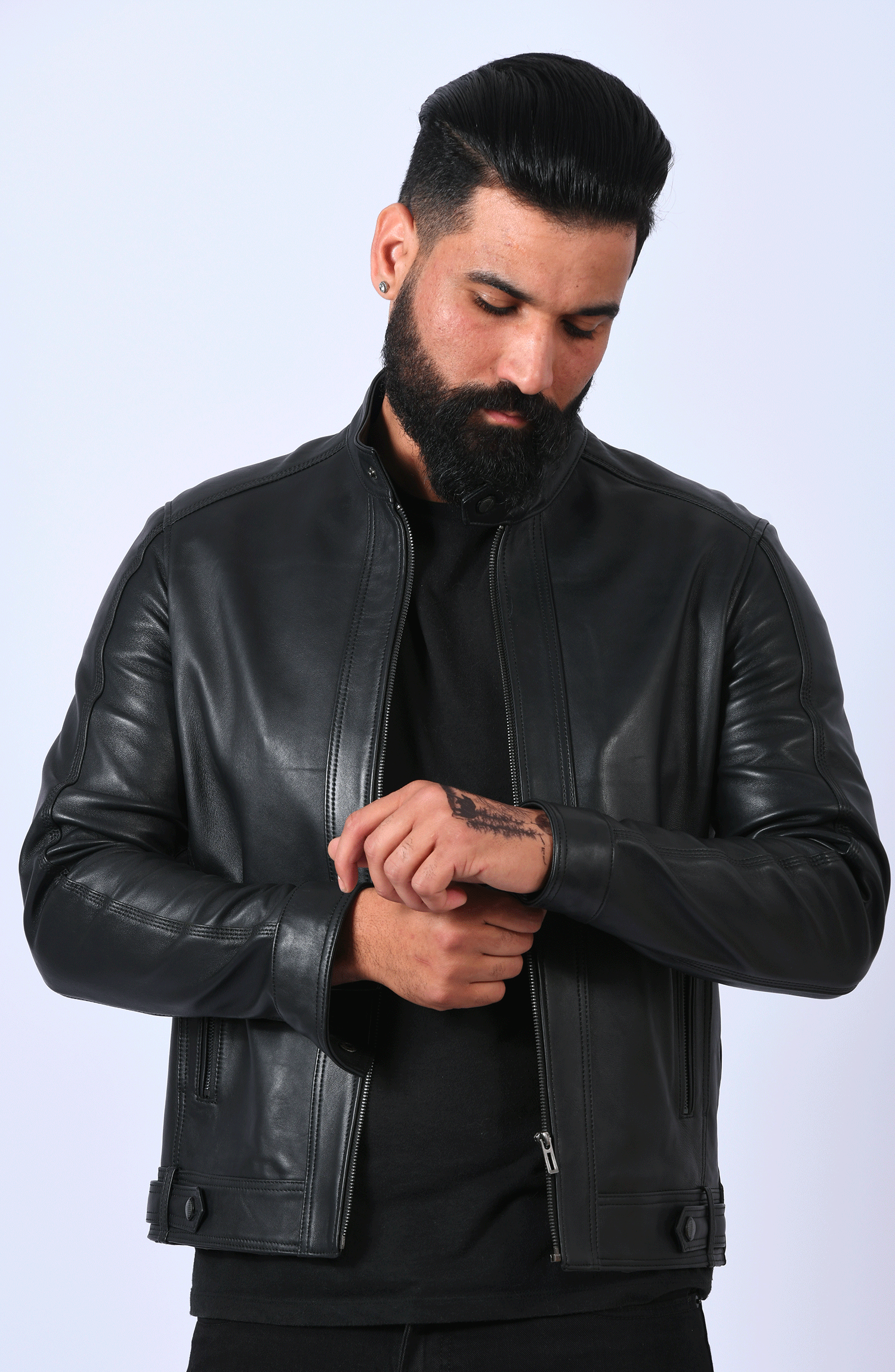 Blouson Motard en cuir (Vente Flash) – Image 5